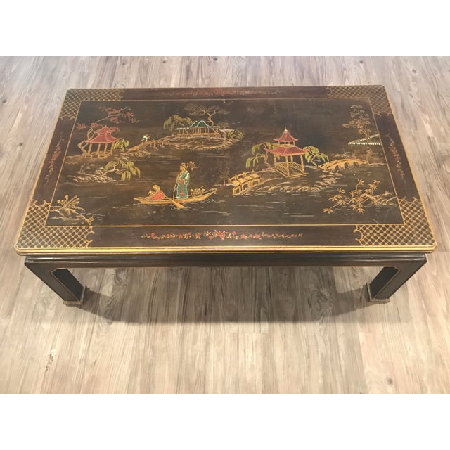 Henredon Asian Chinoiserie Inlaid Coffee Table Chairish