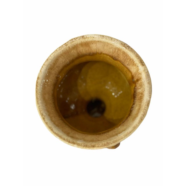 Mid Century Carmel Ceramic Vintage Vase Vessel Box b