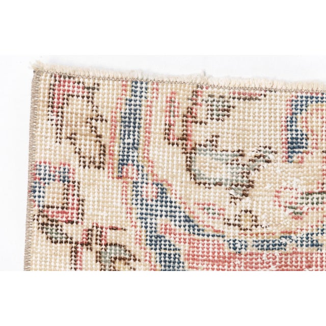 1960s Bohemian Turkish Area Wool Rug For Sale - Image 4 of 10