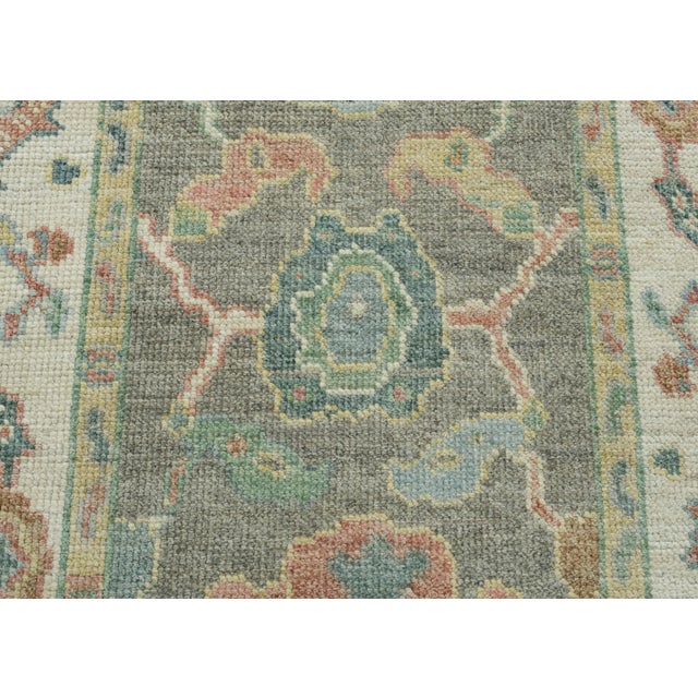 Turkish Oushak Rug 2'6" x 5'7" #17514 For Sale In Houston - Image 6 of 8