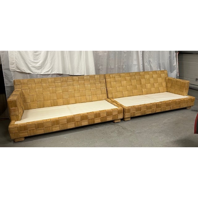 20th Century Block Island Style Sofa Sectional, 2 Piece For Sale - Image 9 of 18