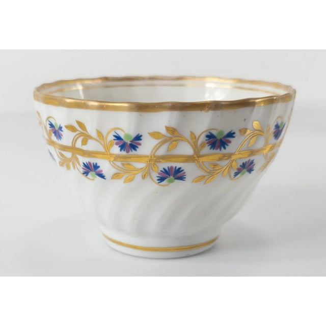 18th Century English Royal Crown Derby Nottingham Road Teacup & Saucer Set- 2 Pieces For Sale - Image 10 of 13