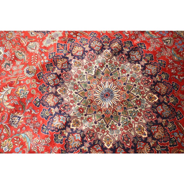 Mid 20th Century Traditional Persian Tabriz rug no.4082 For Sale - Image 10 of 11