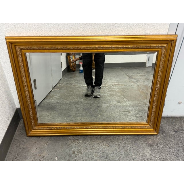 Windsor Art & Mirror Company Custom Antique Gold Finish Wall Mirror, Circa 2000 For Sale - Image 9 of 12