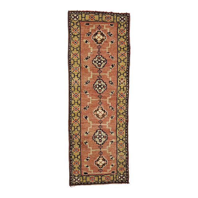 Vintage Turkish Yastik Rug- 01'03 X 03'07 For Sale