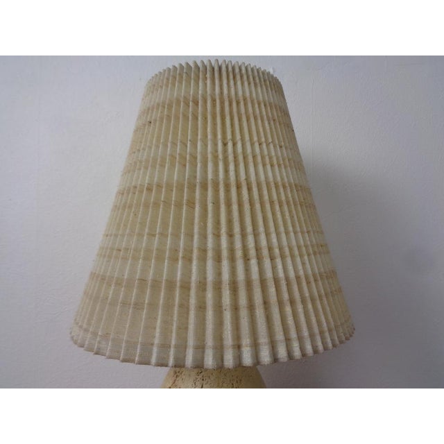 Beige Italian Travertine Table Lamp, 1970s For Sale - Image 8 of 18