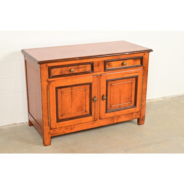 Baker Furniture Company Baker Furniture Italian Provincial Carved Maple Sideboard Buffet or Bar Cabinet For Sale - Image 4 of 18