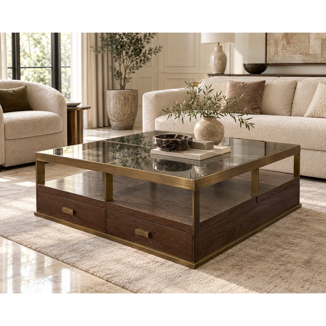 Compton Cocktail Table by Lillian August For Sale - Image 4 of 5