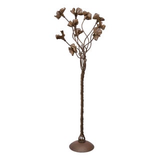 Italian Magic Bronze Tree Floor Lamp, 1978 For Sale