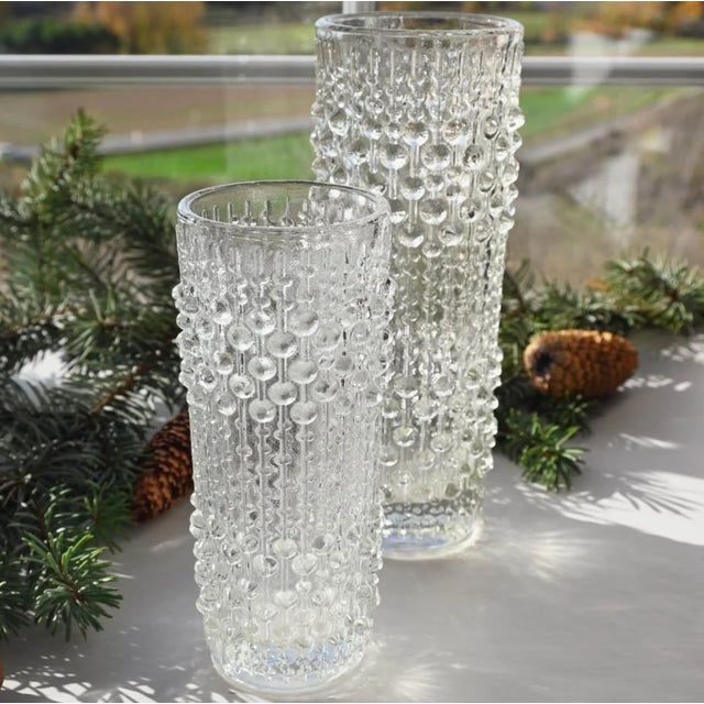 1970s Glass Vases from Sklo Union, 1974, Set of 2 For Sale - Image 5 of 8