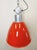 Large Industrial Red Painted Factory Lamp from Elektrosvit, 1960s For Sale - Image 9 of 16