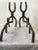 Mid-Century Modern 1950s Iron Horseshoe Andirons - A Pair For Sale - Image 3 of 10