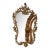 Baroque Wall Mirror With Hand-Carved Gold Leaf Frame For Sale