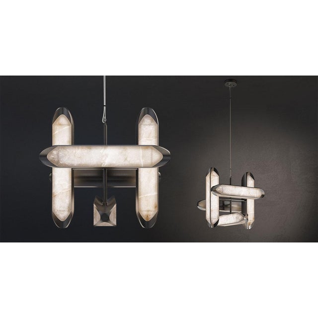 Black Glacier Suspension Lamp by Porus Studio For Sale - Image 8 of 13