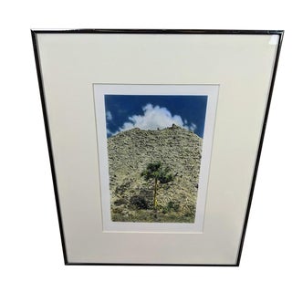 1981 Corson Hirschfeld "Pyramid - Kabait Yucatan, Mexico" Hand Tinted Photograph For Sale