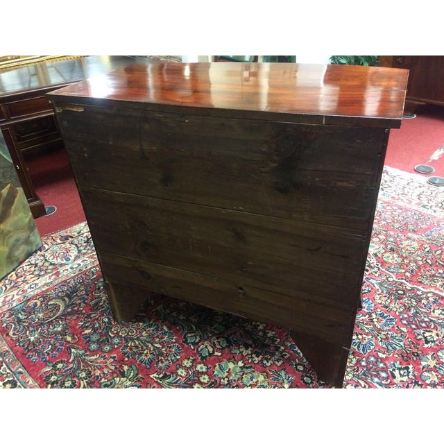 Antique Bowfront Chest of Drawers, Mahogany Chest For Sale - Image 13 of 14