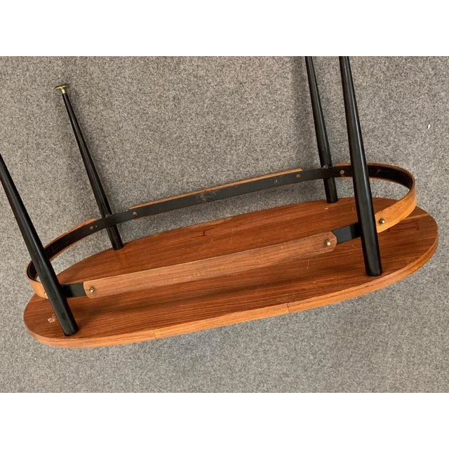 Mid-Century Italian Iron & Teak Wood Coffee Table by Silvio Cavatorta, 1950s For Sale - Image 18 of 18