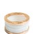 Bvlgari b.zero1 Collection 18k Rose Gold White Ceramic Two Tone 4 Band Ring, Size 7.5 For Sale In Houston - Image 6 of 10