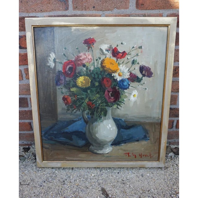 Belgium Painting, 20th-Century, Oil on Canvas, Framed For Sale - Image 8 of 8