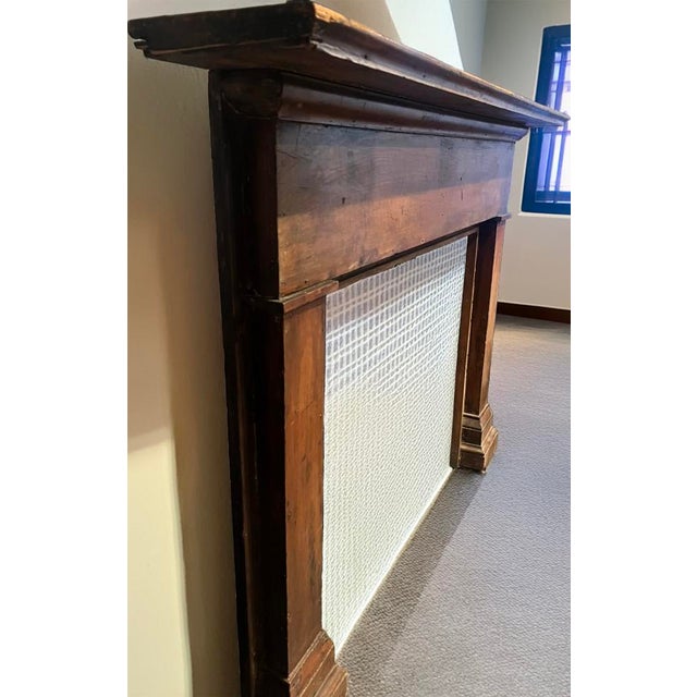 Farmhouse Late 19th Century Pine Fireplace Mantel For Sale - Image 3 of 6