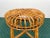 1960s Mid-Century Modern Bamboo Rattan Stool, Italy, 1960s For Sale - Image 5 of 9