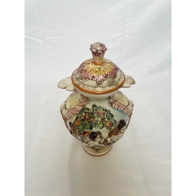 Vintage Capodimonte Figural Jar With Lid – Hand-Painted Italian Ceramic For Sale - Image 12 of 12