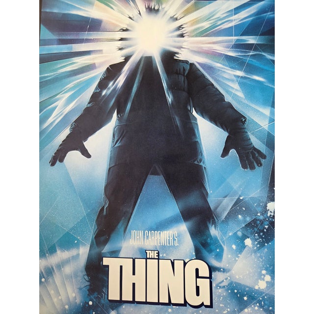 Paper Vintage Horror John Carpenter's the Thing Original One Sheet Movie Poster For Sale - Image 7 of 11