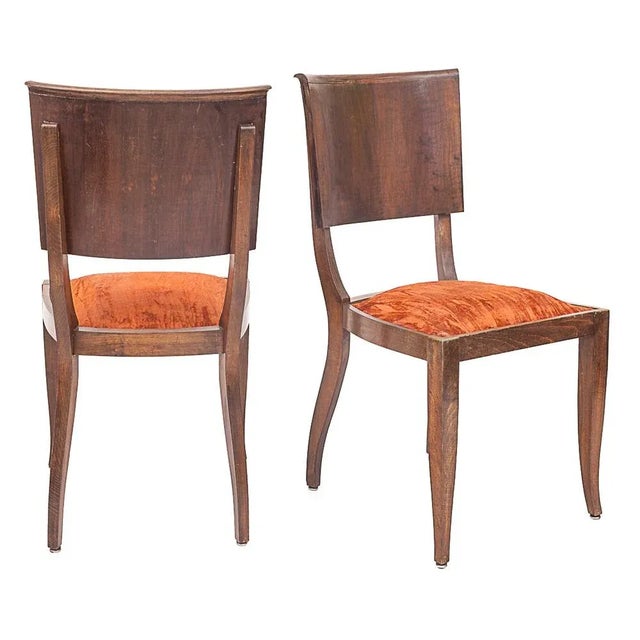 Metal Set of Art Deco Dining Chairs, 1930 For Sale - Image 7 of 10