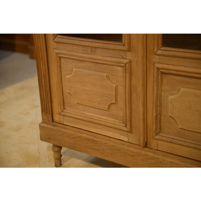 Vintage Display Cabinet in Raw Oak, 1950s For Sale - Image 10 of 11