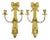 VTG Solid Brass 16.5” Tall Tassel & Bow Wall Sconces Double Arm (Pair). For Sale