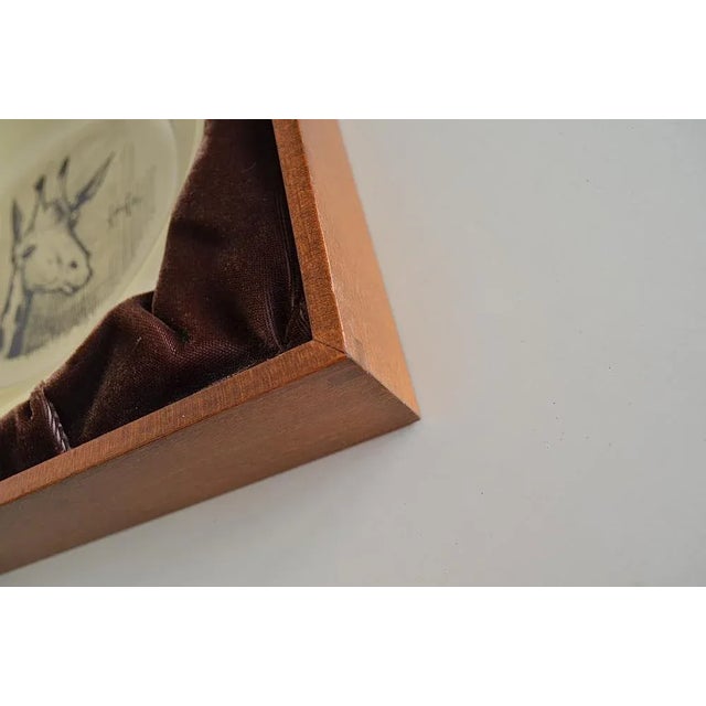 Sterling Silver Plated Wall Plate Giraffe by Bernard Buffet, 1970s For Sale - Image 4 of 8