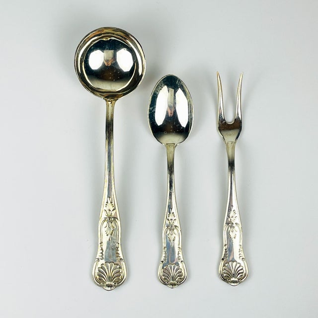 Vintage Silver Cutlery Set, Italy, 1960s, Set of 51 For Sale - Image 4 of 14