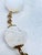 Vendôme 1950s–60s Glass Bead Necklace & Earrings | White Ab & Filigree Set, 3 Pieces For Sale - Image 13 of 14