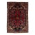 Vintage Red Handcrafted Persian Malayer Wool Rug in 5 X 7 For Sale