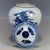 Chinese Blue & White Porcelain Covered Jar With Figural Warrior Scene For Sale - Image 9 of 9