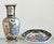 Japanese Vintage Japanese Royal Satsuma Hand-Painted Vase & Octagonal Plate – Set of 2 For Sale - Image 3 of 18