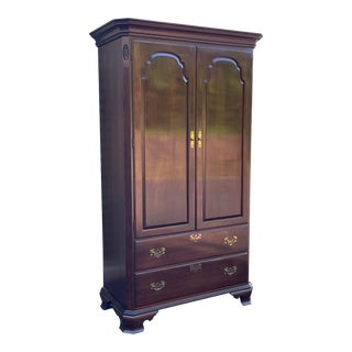 Ethan Allen Georgian Court Armoire Dresser For Sale