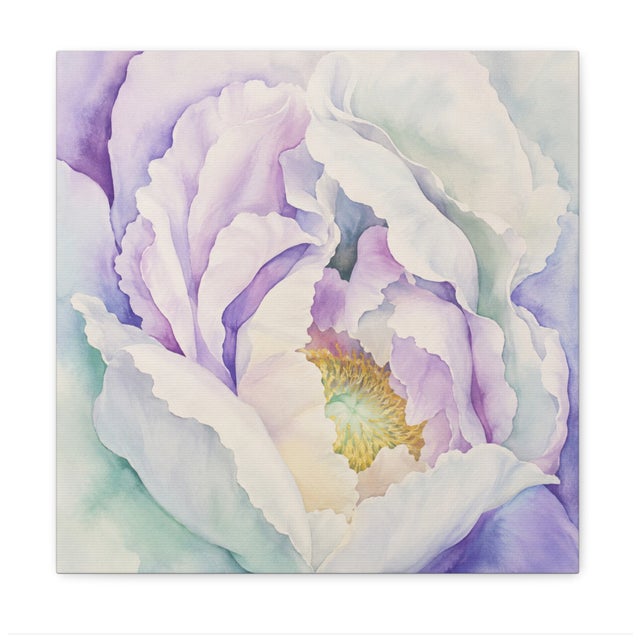 Lavender Atelier Aria Lumae Peony Symphony Aquarelle Fine Art Cotton Rag Panels Set of 3 For Sale - Image 8 of 18