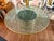 Late 20th Century Steve Chase Design Crackle Glass and Brass Dining Table For Sale - Image 5 of 12