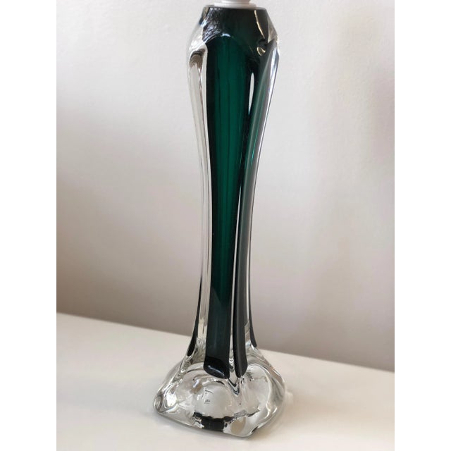 Large Green Table Lamp by Flygsfors, 1950s For Sale - Image 3 of 7