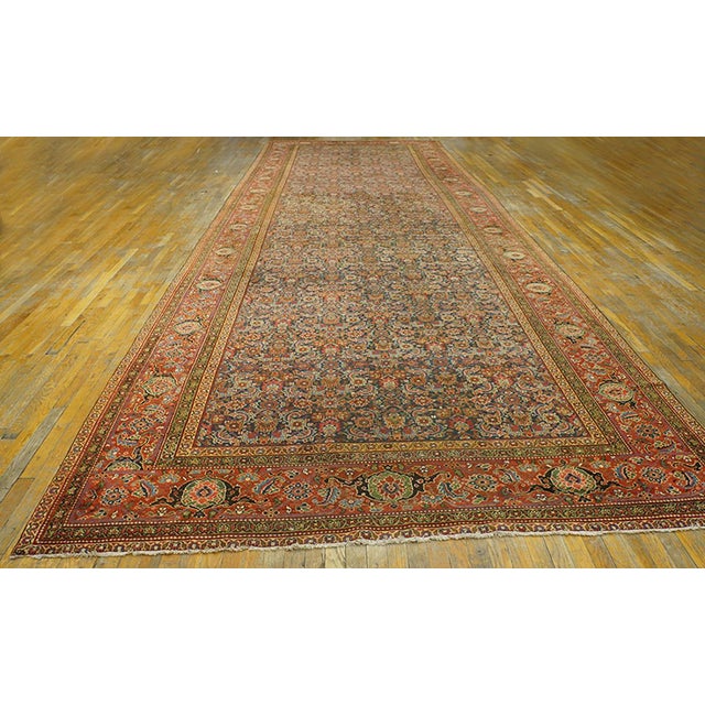 N.W.Persian rug 7'8" x 22'10". Antique Oversized N.W. Persian Knotted Rug, Country of Origin: Iran / Persia, Circa Date:...
