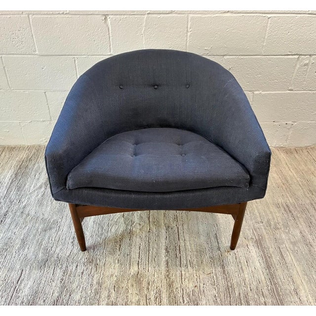 Vintage Danish Mid Century Accent Chair For Sale - Image 4 of 11