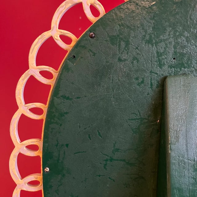 Wood 1940's Wooden Tabletop Mirror For Sale - Image 7 of 7