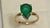 3 Carat Pear Cut Natural Emerald Ring 14 Karat Yellow & White Gold, Size 5.25 For Sale - Image 12 of 18
