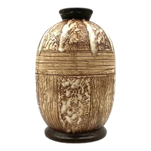Louis Auguste Dage Art Deco Ceramic Vase, France 1930