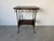 Victorian Antique Victorian Oak Wood and Brass Two-Tier Accent Table With Twisted Gallery For Sale - Image 3 of 12