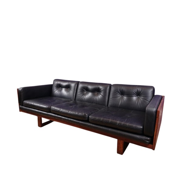 Wood Governor Sofa by Poul Cadovius for France & Søn / France & Daverkosen, 1960s For Sale - Image 7 of 7