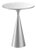 Cono Deep Silver Metal Side Table by Lorenza Bozzoli For Sale