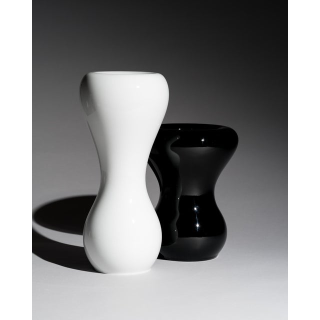 Postmodern Porcelain Baobab Vases by Emmanuel Babled for Rosenthal, 1990s, Set of 2 For Sale - Image 3 of 16