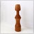 Brown Large Vintage Turned Wood Candlestick, 1960s For Sale - Image 8 of 12